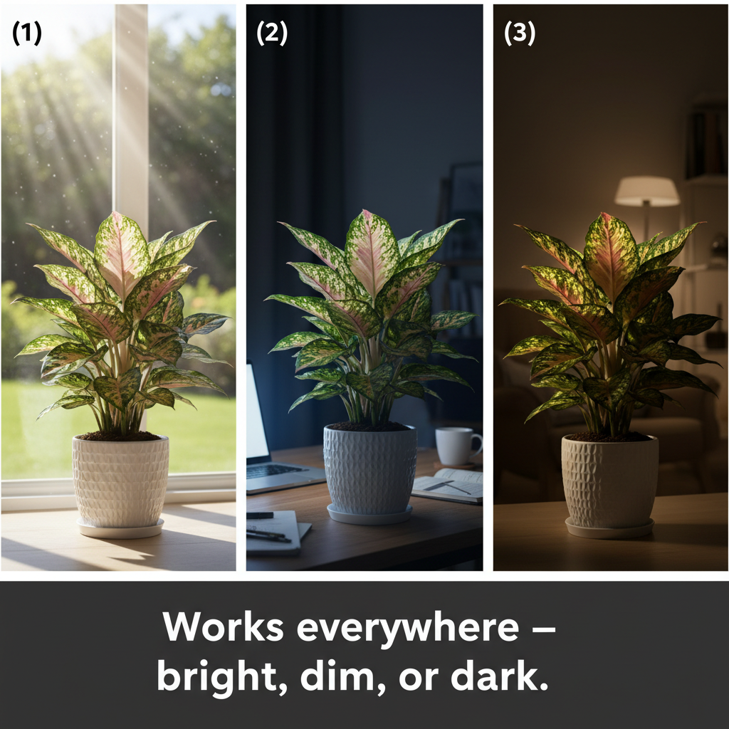 Aglaonema Lipstick Plant with Self-Watering Pot | Red Indoor Premium | Oxygen Ghar - image 4