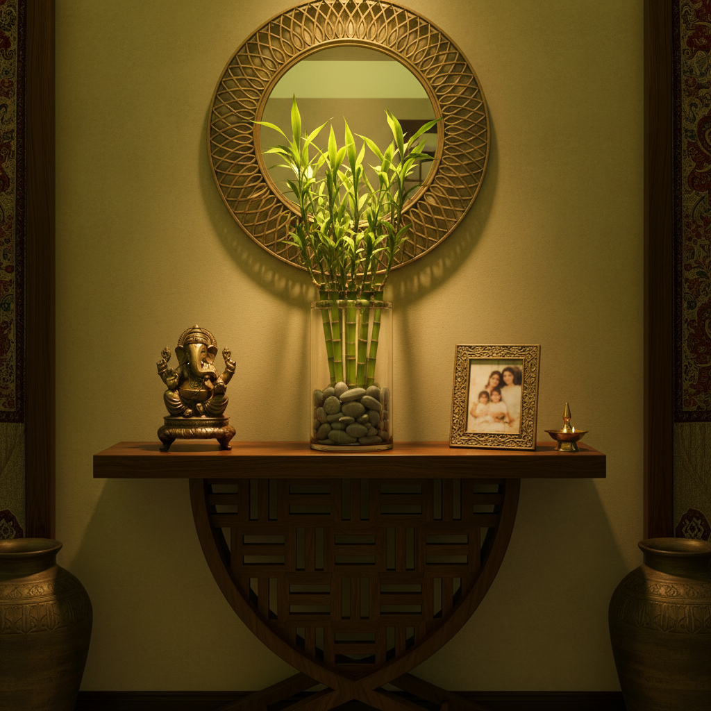 Lucky Bamboo 2-Layer in Glass Pot | Feng Shui Good Luck Gift | Oxygen Ghar - image 2