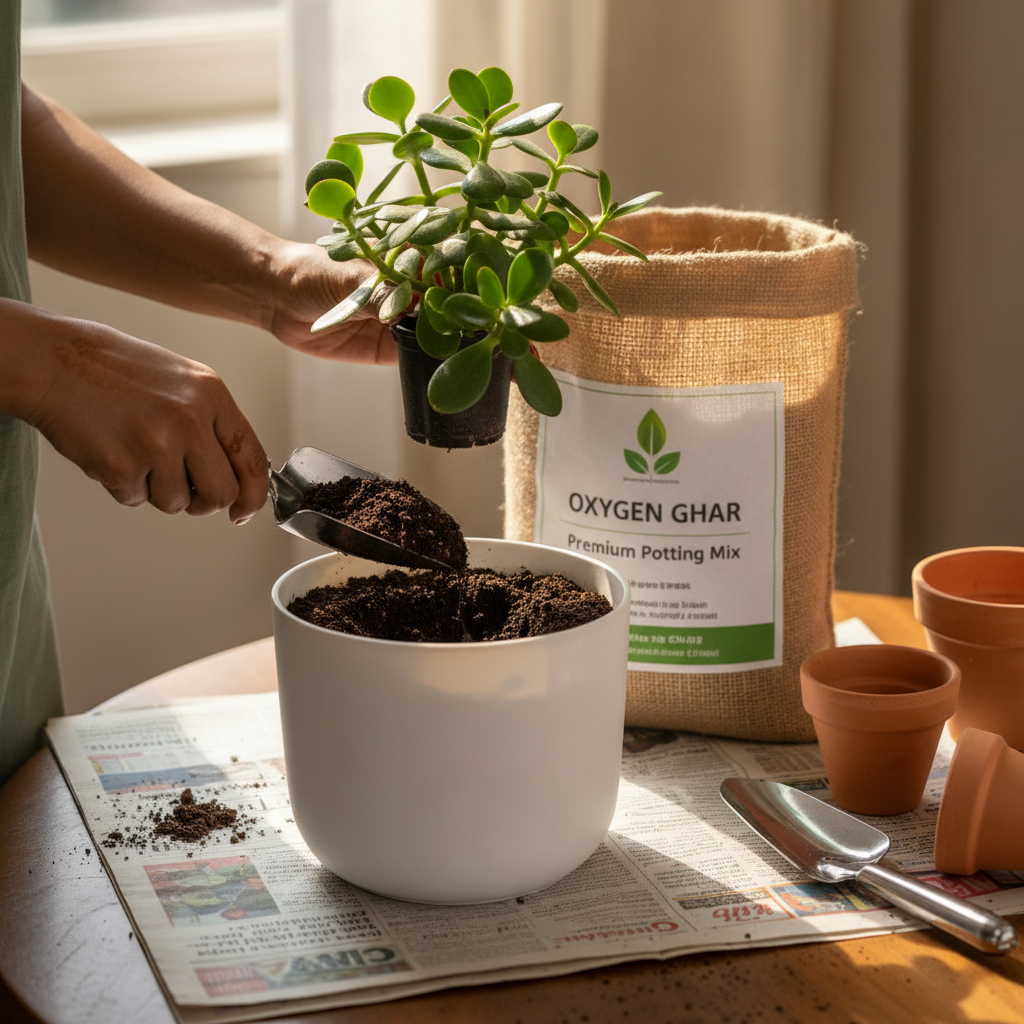 Organic Potting Mix 1kg | Cocopeat Vermicompost Blend for Indoor Plants | Oxygen Ghar - image 2