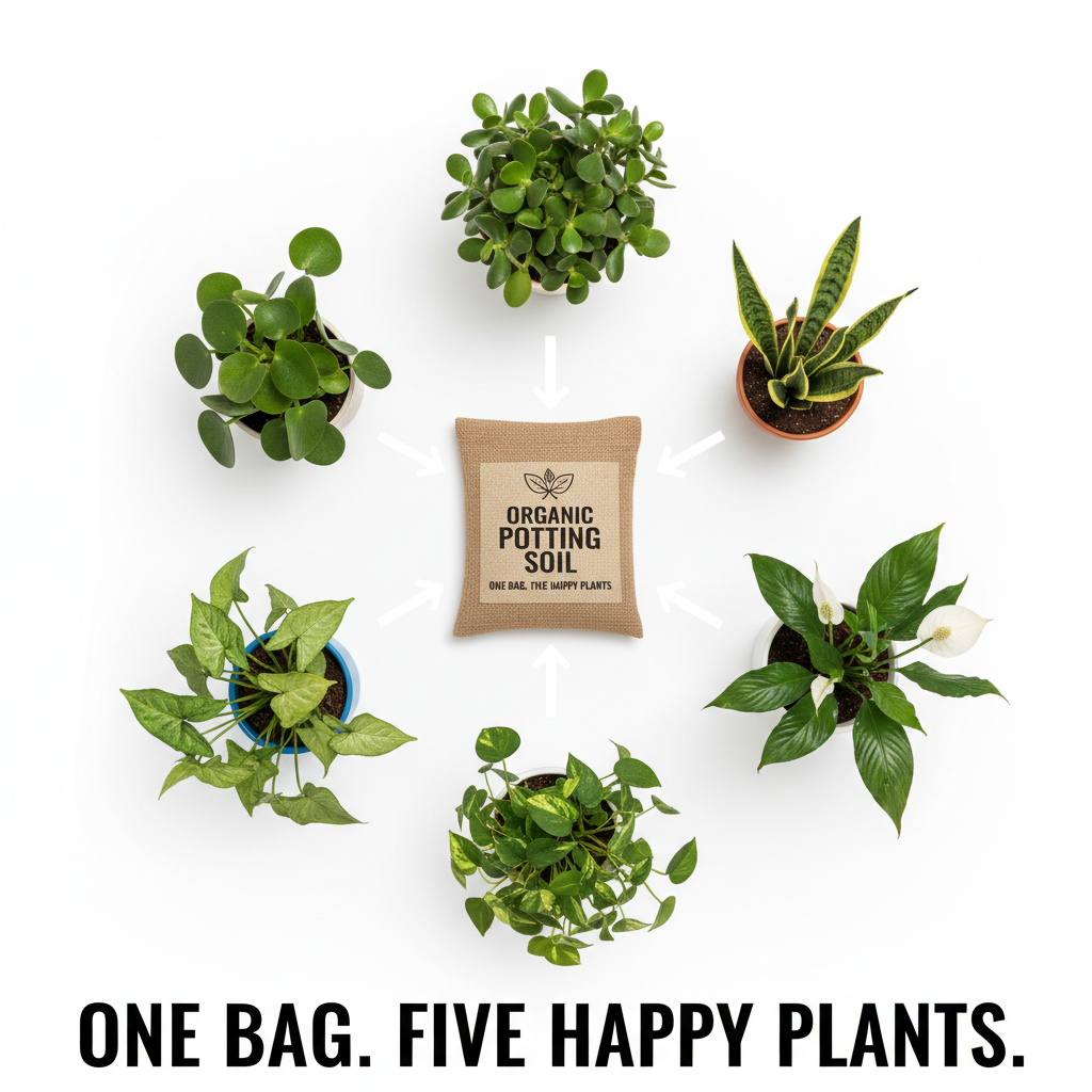 Organic Potting Mix 1kg | Cocopeat Vermicompost Blend for Indoor Plants | Oxygen Ghar - image 4